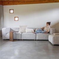 Vita Coconut Peformance Fabric Sectional