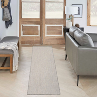 Terrace Ivory/Silver Indoor & Outdoor Area Rug - Elegance Collection