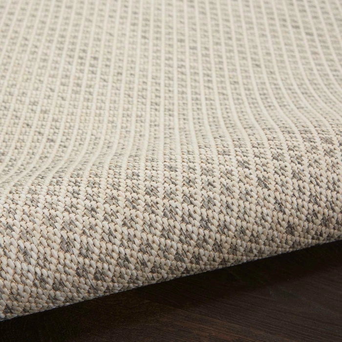 Terrace Ivory/Silver Indoor & Outdoor Area Rug - Elegance Collection