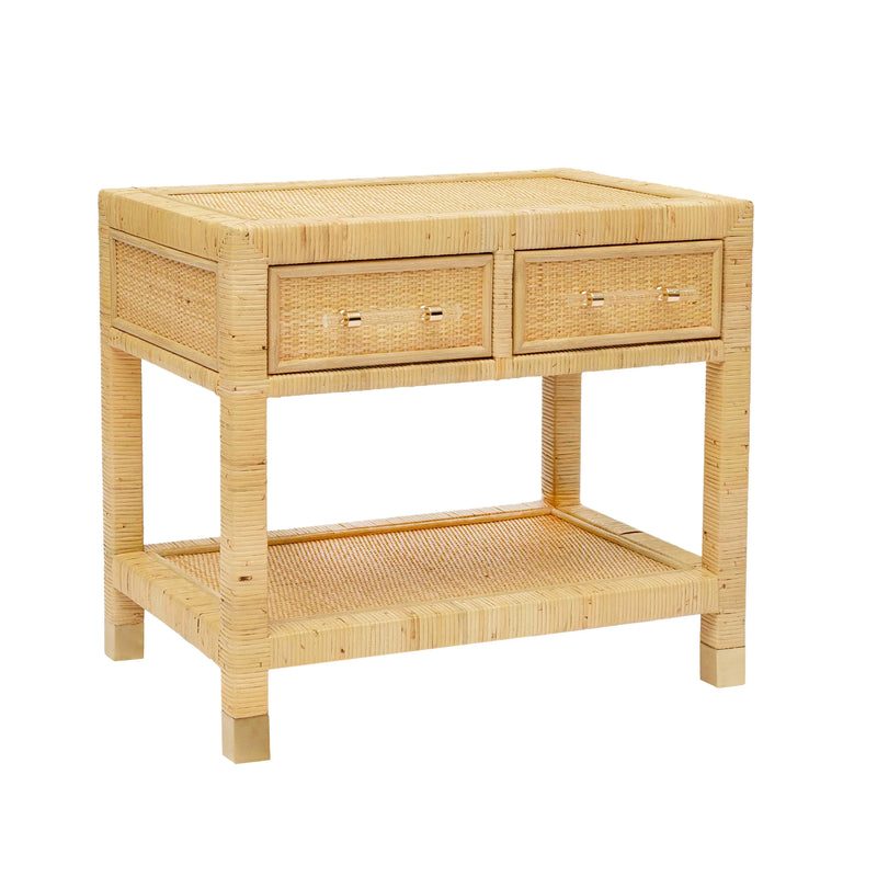 Maria Natural Rattan Nightstand