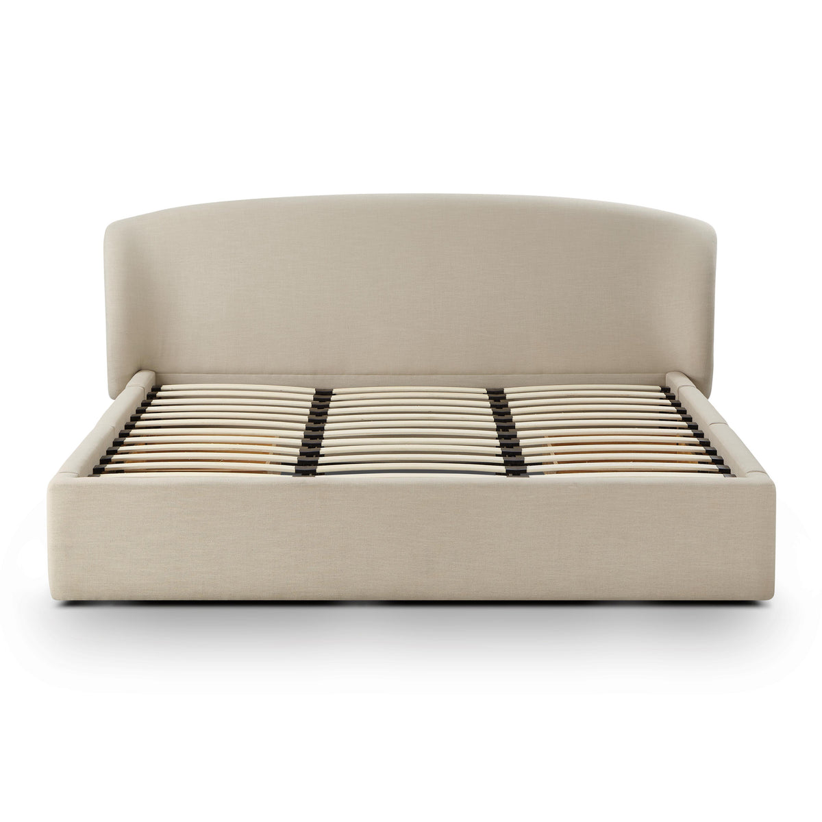 Tayler Cream Upcycled Linen Bed - Luxury Living Collection