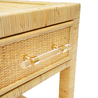 Maria Natural Rattan Nightstand