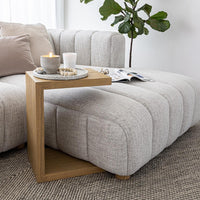 Eli Light Oak Wood End Table