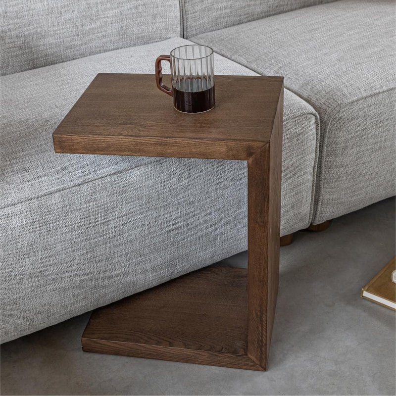 Eli Dark Oak Wood End Table