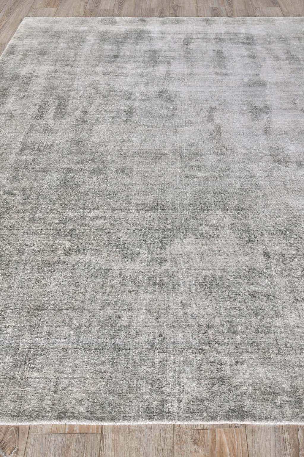 Penelope Grey/Taupe Wool/Bamboo Silk Area Rug - Elegance Collection