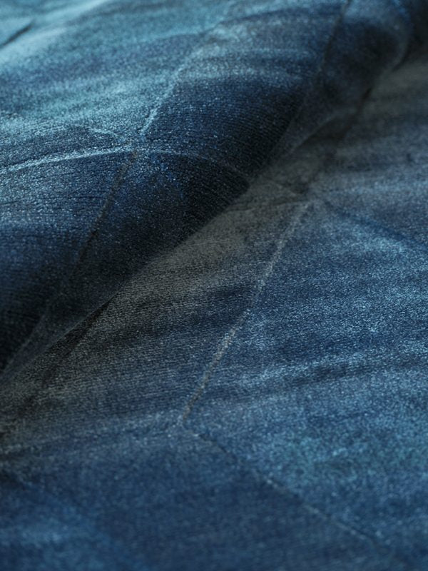 Nell Modern Navy Patterned Area Rug - Elegance Collection