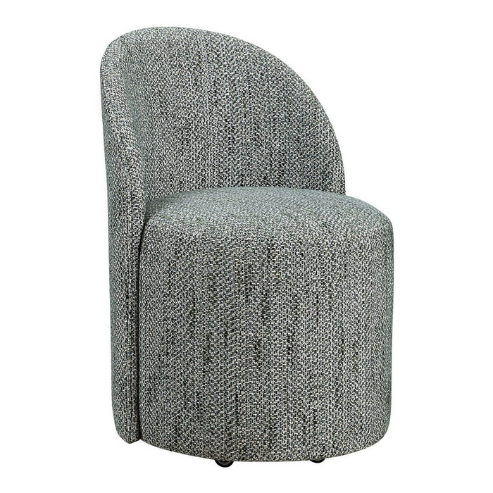 Modern Teal Rolling Dining Chair (With Casters)