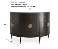 Sira 48” Espresso Console Cabinet