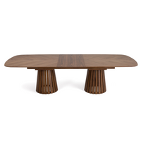 Turner Mid-Century Modern Walnut Extendable Dining Set