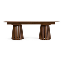 Turner Mid-Century Modern Walnut Extendable Dining Set