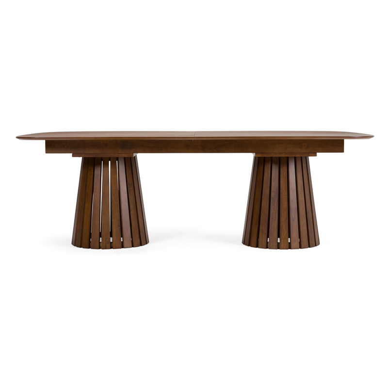 Turner Mid-Century Modern Walnut Extendable Dining Set