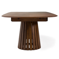 Turner Mid-Century Modern Walnut Extendable Dining Set