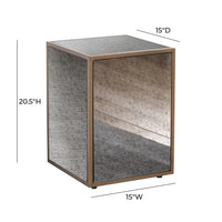 Cavallis Mirrored Accent Table - Luxury Living Collection