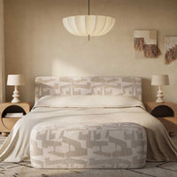 Trisha Cream Pattern Bed