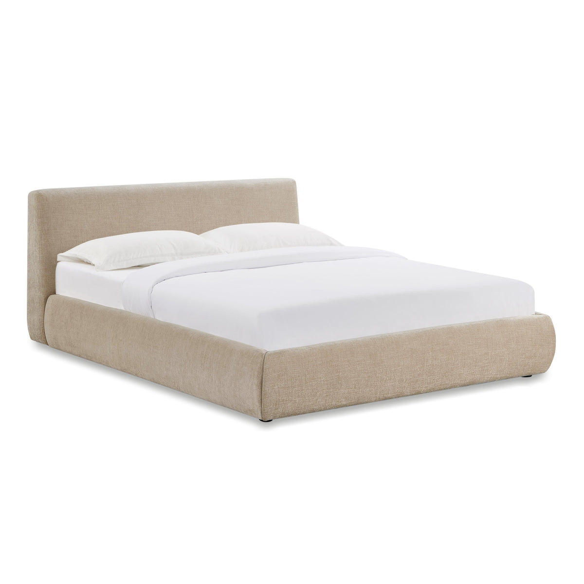 Trisha Taupe Velvet Bed