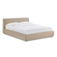 Trisha Taupe Velvet Bed