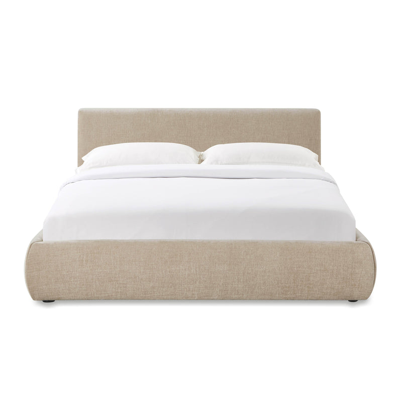 Trisha Taupe Velvet Bed