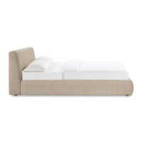 Trisha Taupe Velvet Bed