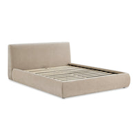 Trisha Taupe Velvet Bed