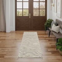 Refined Grey Modern Movement Area Rug - Elegance Collection