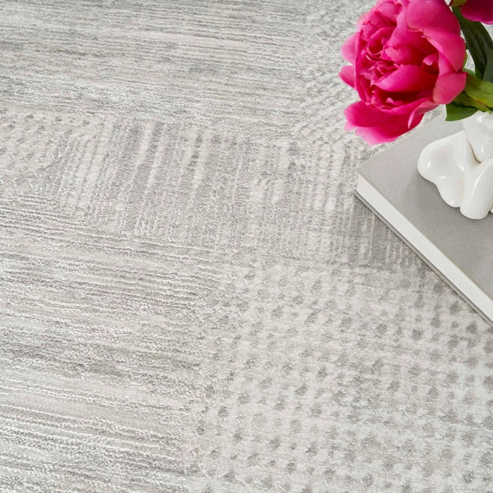 Glam Silver/Grey Modern Area Rug - Elegance Collection