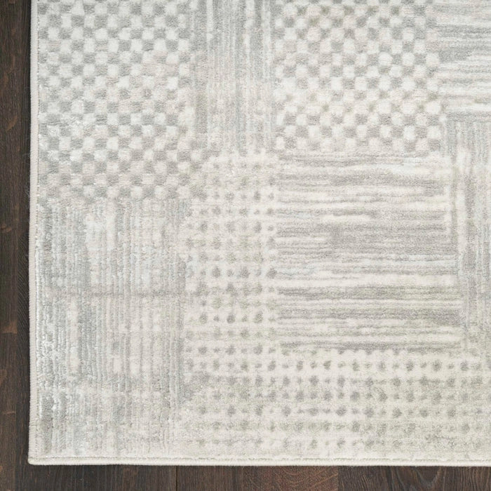 Glam Silver/Grey Modern Area Rug - Elegance Collection