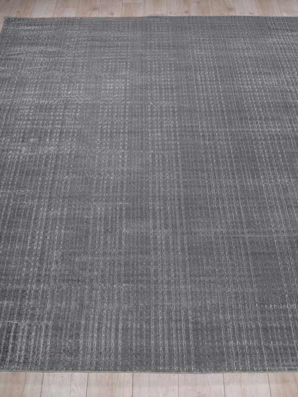 Rina Modern Grey Patterned Area Rug - Elegance Collection