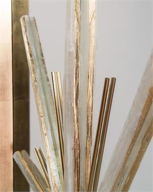 Thora Star Diamond Gold, Selenite & Quartz Mirrors