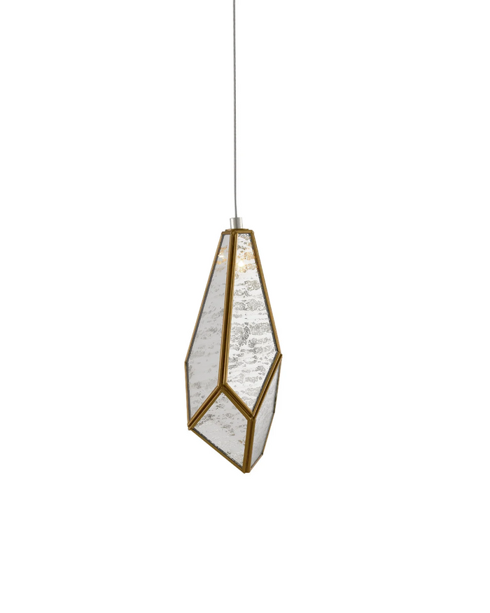 Glace Mirror 1-Light Multi-Drop Pendant