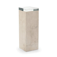 Lyanna Tiza Gesso Pedestal with Crystal Top