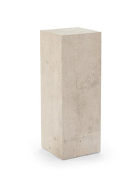 Lyanna Tiza Gesso Pedestal with Crystal Top