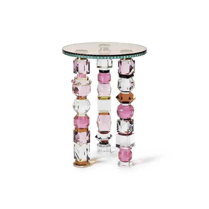 Amira European Artist Collection Crystal Accent Table