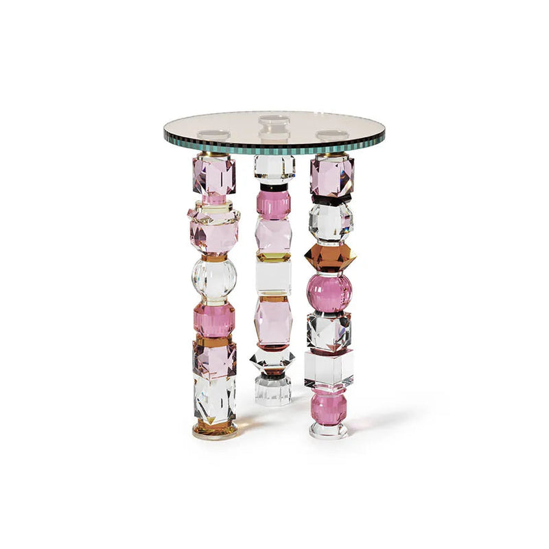 Amira European Artist Collection Crystal Accent Table