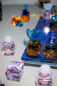 Amira European Artist Collection Crystal Chess Board Set