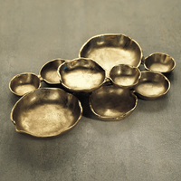 Amara Dark Gold Cluster of Round Serving Bowls