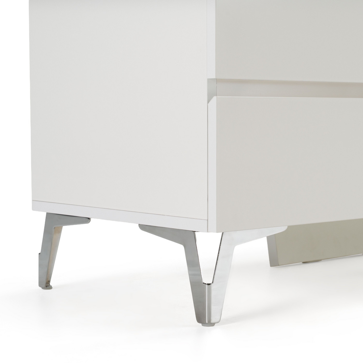 Fia 61” Modern White Gloss Dresser