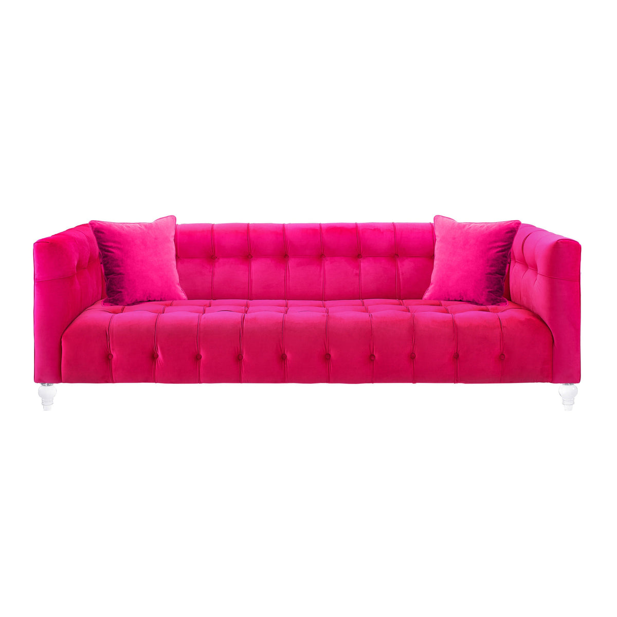 Belgravia Pink Velvet Sofa - Luxury Living Collection