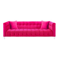 Belgravia Pink Velvet Sofa - Luxury Living Collection