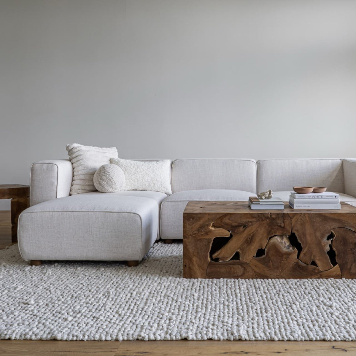 Natural 47” Teak Coffee Table