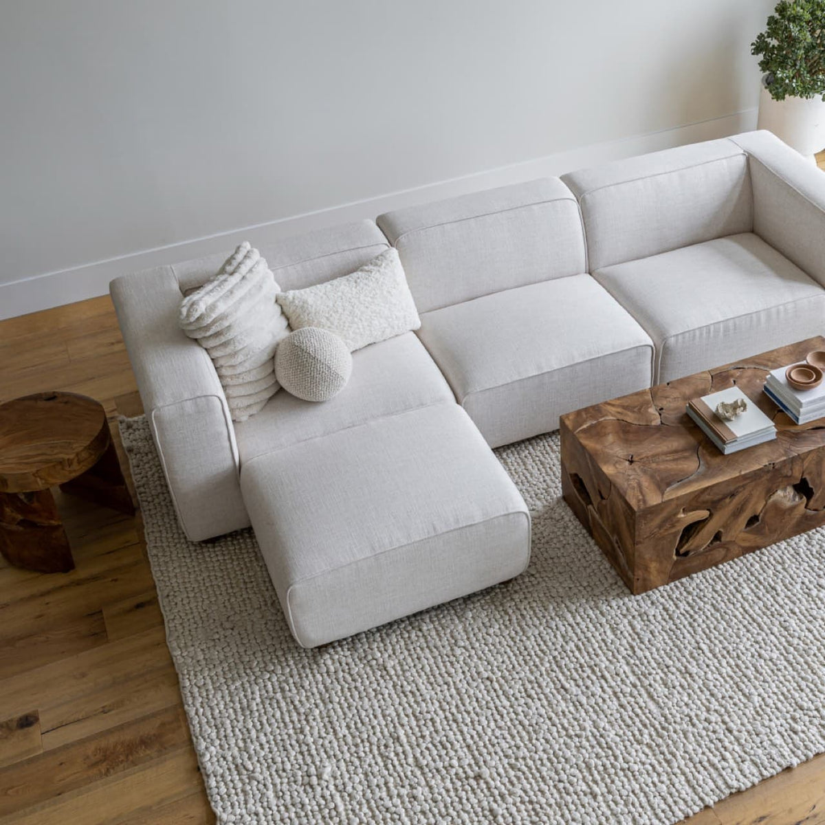 Natural 47” Teak Coffee Table