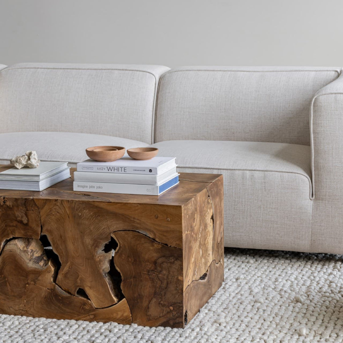 Natural 47” Teak Coffee Table