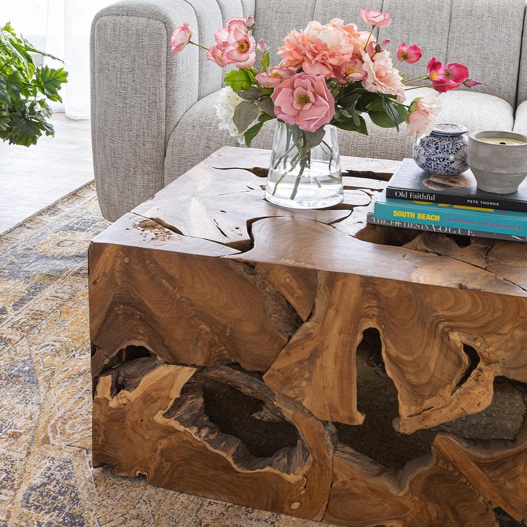 Natural 47” Teak Coffee Table