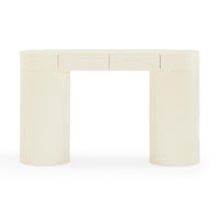 Mira 50” High Gloss Cream Console Table - Luxury Living Collection