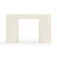 Mira 50” High Gloss Cream Console Table - Luxury Living Collection