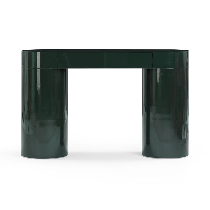 Mira 50” High Gloss Green Console Table - Luxury Living Collection