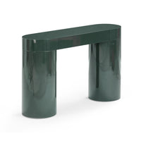 Mira 50” High Gloss Green Console Table - Luxury Living Collection