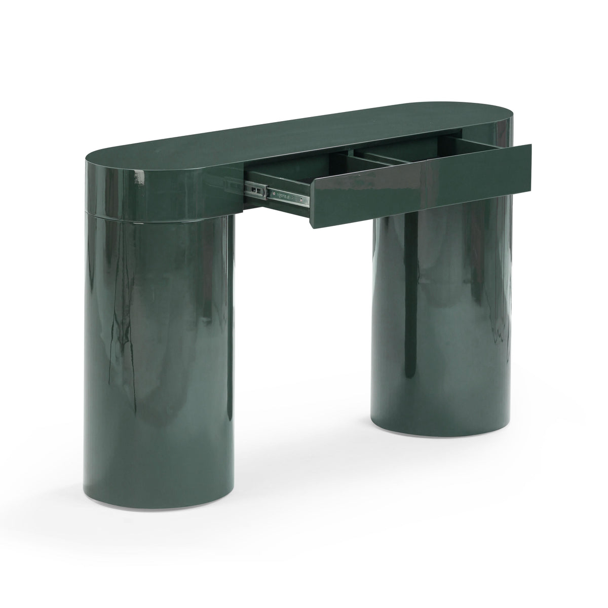 Mira 50” High Gloss Green Console Table - Luxury Living Collection