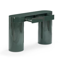 Mira 50” High Gloss Green Console Table - Luxury Living Collection