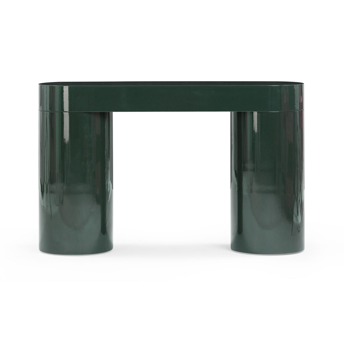 Mira 50” High Gloss Green Console Table - Luxury Living Collection