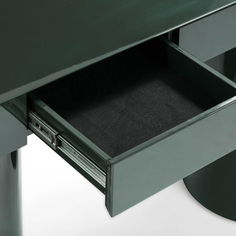 Mira 50” High Gloss Green Console Table - Luxury Living Collection